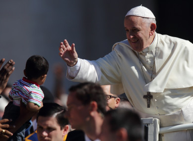 Pope Francis in St. Peter's Square last week