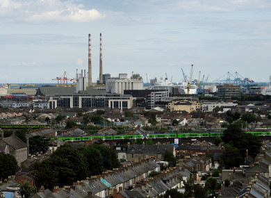 East Wall and North Wall, as seen from the top of Croke Park