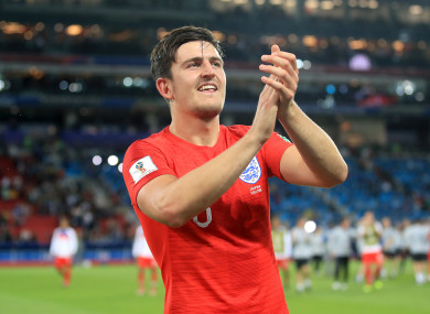 Maguire performed well for England at this summer's World Cup.