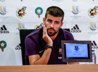 Gerard Pique (file pic).