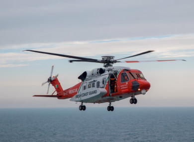 File photo of an Irish Coast Guard helicopter.