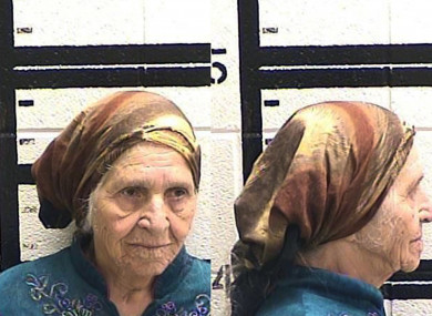 87-year-old Martha Al-Bishara after being arrested