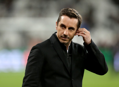 Gary Neville (file pic).