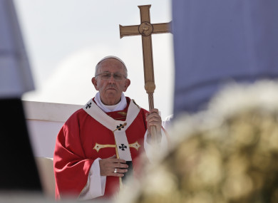 Pope Francis celebrates Mass in Palermo.
