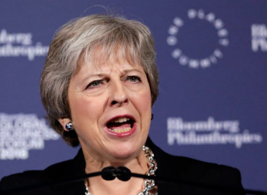 British Prime Minister Theresa May