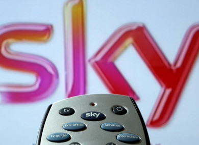 File photo of a Sky HD TV remote control.