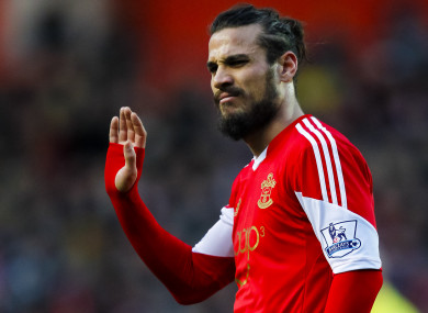 The striker in action for Southampton back in 2013.