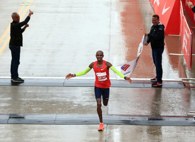 Farah produced a strong finish to claim victory.