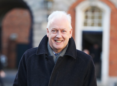 John Barrett on his way into Dublin Castle during Disclosures Tribunal hearings.