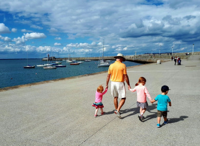 The O'Kane Ball family enjoying a stroll on the pier, just one of the contributions to People on the Pier.