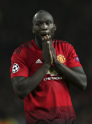 Man United striker Romelu Lukaku.