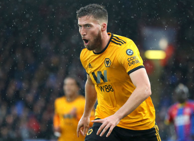 In form: Wolves defender Matt Doherty.