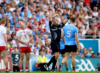 Lane in action in the All-Ireland final.