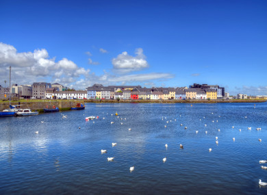 The view from the Claddagh, looking across the mouth of the Corrib
