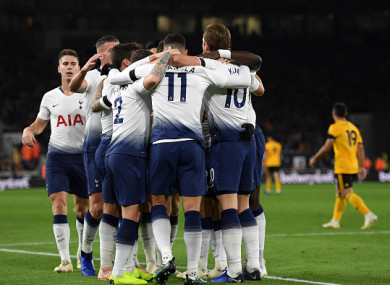 Spurs were in command before a grandstand finish at Molineux.
