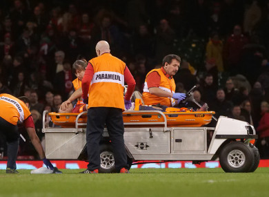 Jenkins suffered the injury in the win over South Africa on Saturday afternoon.