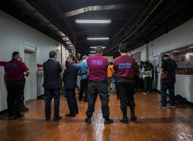 A view at one of the hallways inside Monumental Stadium prior the second leg.