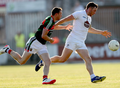 Johnny Byrne in action for Kildare against Mayo last June.GAA