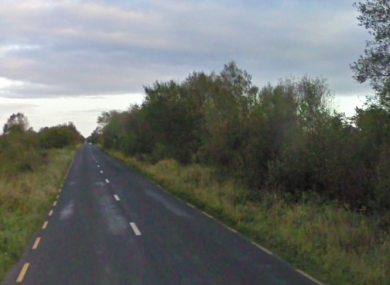 The stretch of road where the accident occurred.