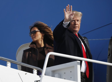 Donald Trump and first lady Melania Trump traveling to Argentina to attend the G20 summit.