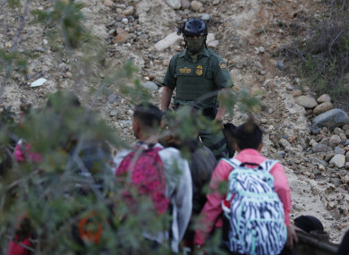 File photo of a border guard in San Diego