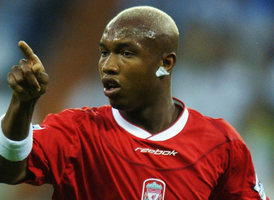 El Hadji Diouf at Liverpool.