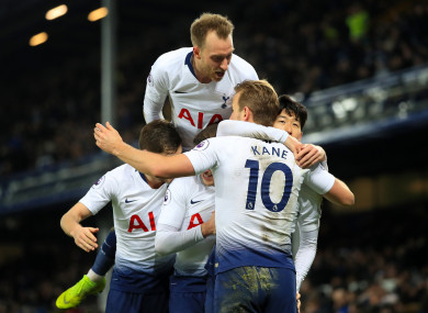 It was an easy evening on Merseyside for Spurs on Sunday.