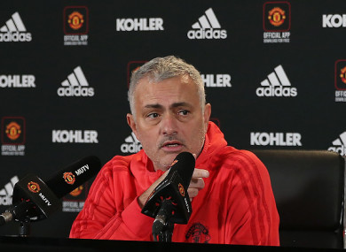 Mourinho refused to provide a team news update.