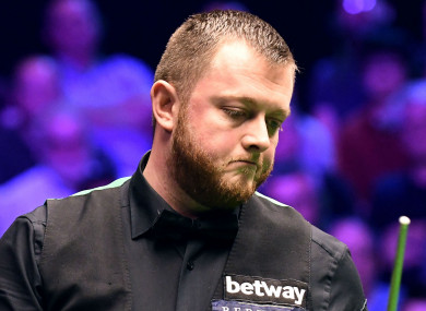 Scottish Open finalist Mark Allen