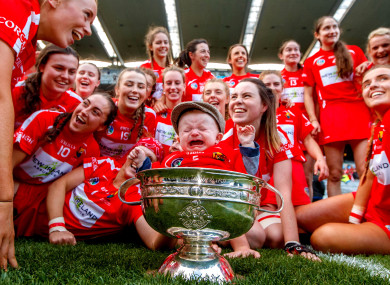 Briege Corkery's son Tadhg in the O'Duffy Cork in September.