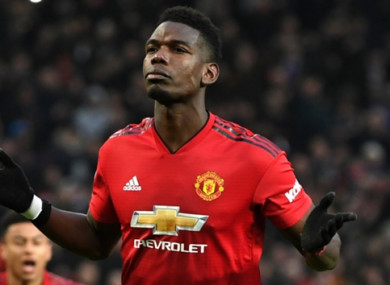 Paul Pogba was on target against Brighton on Saturday.