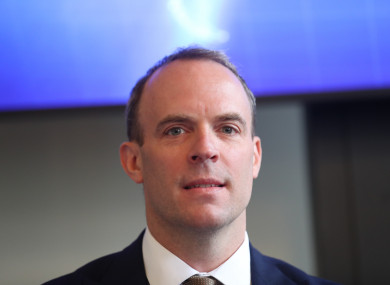 Raab was speaking yesterday to the Westminster Northern Ireland Affairs Committee.