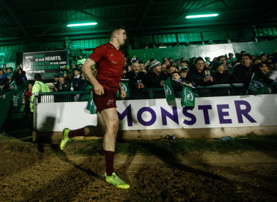 Chris Farrell runs out at the Sportsground.