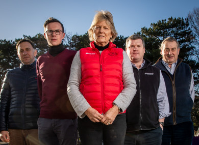 Trainers Henry De Bromhead, Joseph O'Brien, Jessica Harrington, Gordon Elliott and Noel Meade at the Dublin Racing Festival Launch last week.