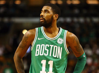 Boston Celtics guard Kyrie Irving.