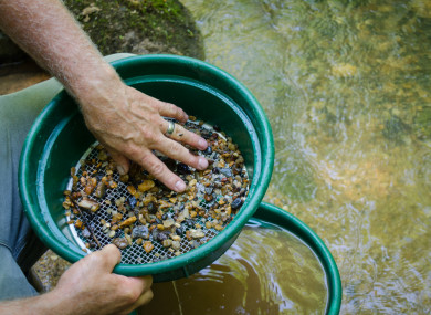 File photo of gold panning