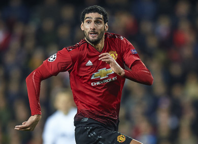Fellaini has come on twice as a substitute under Ole Gunnar Solksjaer, and has played just 31 total minutes since the Norwegian replaced Jose Mourinho.