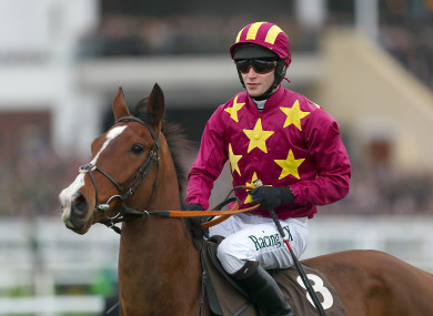 Monalee with jockey David Mullins at Cheltenham in 2017.