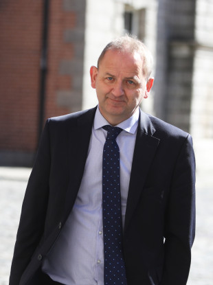 Maurice McCabe pictured arriving at the Disclosures Tribunal on 21 June 2018.