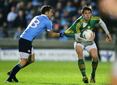 David Moran is tackled by Bernrad Brogan during their 2017 league encounter.