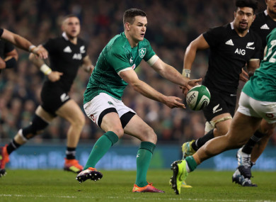 Ireland going into the World Cup after clinching their first-ever win over the All Blacks on home soil last November.