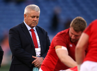 Wales head coach, Warren Gatland.