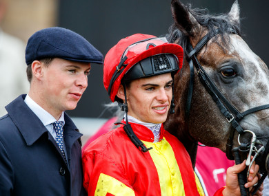 Donnacha with his brother Joseph (left) and Speak In Colours at the Curragh.