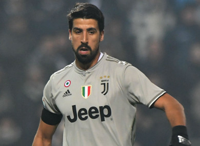 Juventus midfielder Sami Khedira.