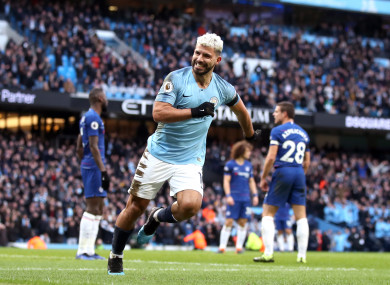 The Argentine equaled Alan Shearer's record for Premier League hat-tricks on Sunday.