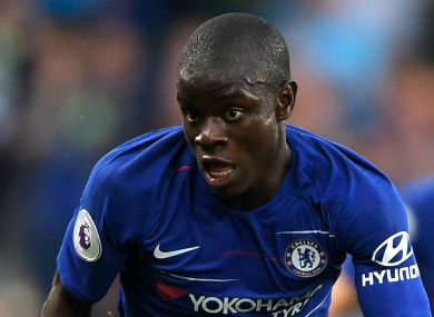 N'Golo Kante has had to relinquish the midfield anchor position this season.
