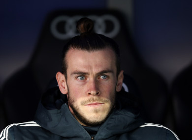 File photo of Bale on the bench.