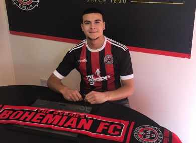 Ali Reghba re-signs for Bohs and will be available for Keith Long's side tonight against UCD.