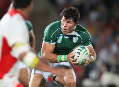 Horgan on the attack during the narrow win over Georgia in Bordeaux.