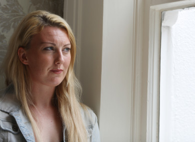 Leeside resident Aimee O'Riordan at an anti-eviction press conference in Dublin in June 2018.